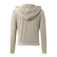 thumbnail image 4 of Ladies Yoga Hooded Slim Fitness Clothes High Elastic Breathable Running Jacket Clothes for Women Women Vest plus Juniors Zip up Hoodie Women Turtleneck Hoodie Jackets Long Sleeve Casual Color Women, 4 of 4