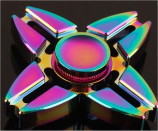NEW Rainbow Fidget Spinner Stress Relieve Desk Finger Toy Gift  kids adults