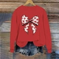 thumbnail image 4 of Busydd Valentine Shirts for Women Fashion Graphic Holiday Sweatshirt for Women Casual Comfy Cotton Long Sleeve Crewneck Women's Sweatshirt XL, 4 of 6