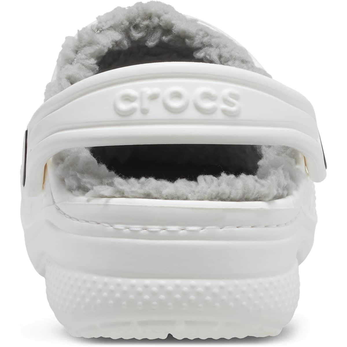 Crocs Kids Baya Lined Clogs, White/Light Grey, J2