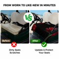 thumbnail image 4 of Golf Cart Seat Covers for 2 Seater,Red Rose Microfiber Cart Seat Towel Blanket,Vintage Abstract Garden Flower Floral Black Absorbent Breathable Non Slip Bench Seats Protector for Golf Course 51"x31", 4 of 9