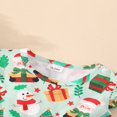 thumbnail image 4 of PENGXIANG Robe de Noël pour Filles Enfants Imprimé Dessin Animé Manches Volantes Robe Princesse Ligne A, 4 of 9