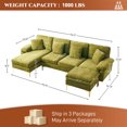 thumbnail image 4 of Rophefx 114.17" U-Shaped Sectional Sofa Couch, 4 Seat Sofa Set for Living Room, 4 of 6