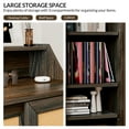 thumbnail image 3 of BELLEZE Shoe Rack for Entryway, Free Standing Storage Cabinet with Rattan Sliding Door for Living Room and Bathroom - Dana(Brown), 3 of 7