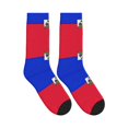 thumbnail image 4 of Mens Crew Socks Womens ?haitians Flag Workout Training Athletic Socks, 4 of 7