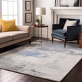 thumbnail image 7 of Addison Rugs Mayfield Premium Machine Washable Transitional Abstract Denim Rectangle Rug, 10' X 14' Machine Washable Transitional Abstract Denim Oversized Sherpa Throw Blanket, 7 of 7