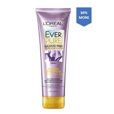 L'Oreal Paris EverPure Sulfate Free Blonde Shampoo with Iris, 11.05 fl oz