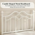thumbnail image 4 of Black Metal Platform Bed Frame with Headboard Footboard 1200LBS Support Under Bed Storage No Box Spring Needed Easy Assembly, 4 of 8