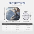 thumbnail image 3 of Salouo Silver Dragon Mountain Peaks Pattern Car Windshield Sun Shade Foldable | Front Windshield Shade for Sun, Heat and UV Rays | Interior Sun Protection-Large, 3 of 6