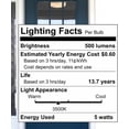 thumbnail image 6 of Satco S12503 B11 LED Candle Light Bulbs 5.5W 120V 3500K 500 Lumen  Dimmable Wet Location (6 Pack), 6 of 10