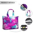 thumbnail image 2 of 22 Inch Oversized Travel Bag Lightweight Canvas Weekender Duffel with Multi Pockets, Colorful Pop Pattern, 2 of 5