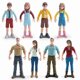 thumbnail image 1 of Juego de figuras en miniatura de 8 figuras humanas de PVC para micropaisajes, 1 of 3