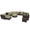 thumbnail image 1 of TKC Barbados 12 Piece Outdoor Wicker Sofa Set in Cilantro, 1 of 3