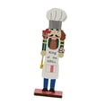 thumbnail image 4 of Lipstore Christmas Decor Table Centerpiece Craft Collectible Photo Prop Wooden Nutcracker Chef, 4 of 8