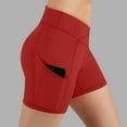thumbnail image 6 of Red Womens Sweatpants Women's Workout Gym Shorts Booty V Yoga Biker Shorts Scrunch Butt High Waisted Athletic Leggings Casual Pants Women, 6 of 6