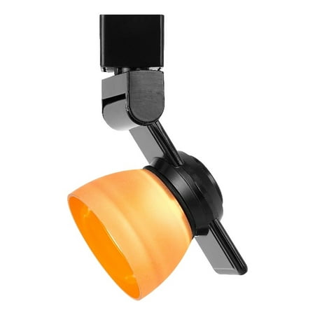 

Cal Lighting HT-999-LED Plastic Track Fixture in Black/Frosted Amber Orange