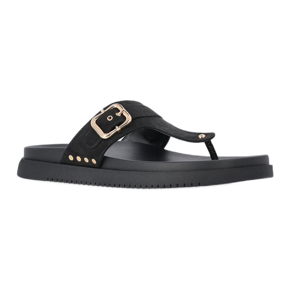 Madden NYC Women's Faux Suede Thong Footbed Sandals