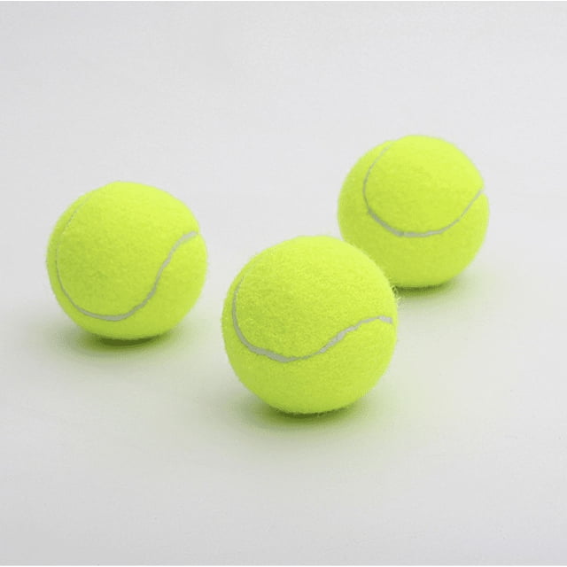 Pelotas de tenis, paquete de 18 pelotas de práctica de tenis duraderas, pelotas de juguete para perros con bolsa de transporte de malla para niños, adultos, ejercicio, entrenamiento de mascotas