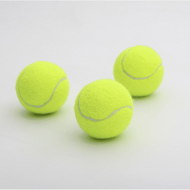 Pelotas de tenis, paquete de 18 pelotas de práctica de tenis duraderas, pelotas de juguete para perros con bolsa de transporte de malla para niños, adultos, ejercicio, entrenamiento de mascotas