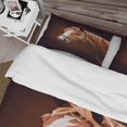 thumbnail image 4 of Designart 'Portrait de Cheval Brun avec Nez Blanc II' Housse de Couette Style Ferme, 4 of 5
