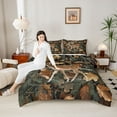thumbnail image 4 of Feelyou Western Reindeer Teen Twin Comforter Sets, Rustic Farmhouse Bedding Set, 2-Piece, 4 of 8