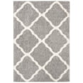 thumbnail image 4 of Parma Lyssa Geometric Shag Area Rug by Chateau Lyon, Grey/Cream, 5'3" x 7'6", 4 of 11