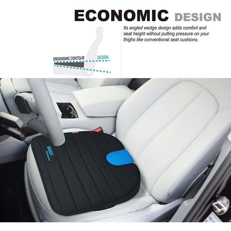 sojoy Sojoy Truck Seat Cushion for Drivers,Gel Car Seat Cushion with Lumbar  Support, Breathable Firm Back Support Seat Pillow for Driv