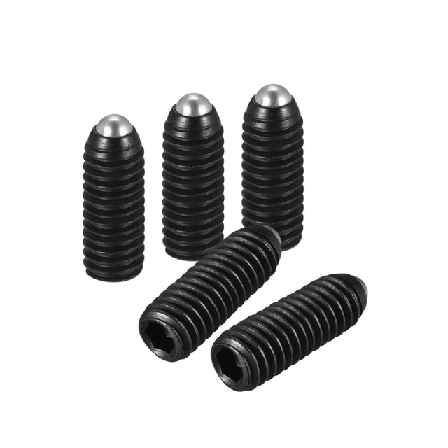 Unique Bargains Ball Point Set Screws, M4 x 12mm High Carbon Steel Metric Spring Hex Socket Grub Screw 10 Pack