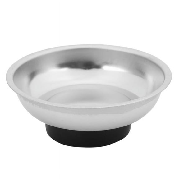 1 x Circle Stainless Steel Magnetic Parts Bowl-Silver
