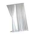 thumbnail image 4 of 2 Pieces Wedding Curtains Photo Curtain Decorative Drapes Soft Fabric with Rod Pocket for Photography Stage, 4 of 9