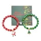 thumbnail image 1 of CAIROYAR Nueva pulsera de regalo navideña Pulsera de 7" Pulsera roja y verde, 1 of 7