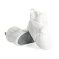 thumbnail image 3 of Anti-Slip Sole, Fleece Baby Booties, Newborn Home Booties, Sweat Proof Organic Cotton Lining, White, 3 of 6