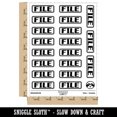 thumbnail image 2 of File Double Border Sticker Set - White - Matte Finish - 2.00" Large, 2 of 7