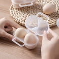 thumbnail image 6 of CIYISON Mini Eggs Holder 2Grids Eggs Storage Container with Fixed Handle Plastic Storage, 6 of 19