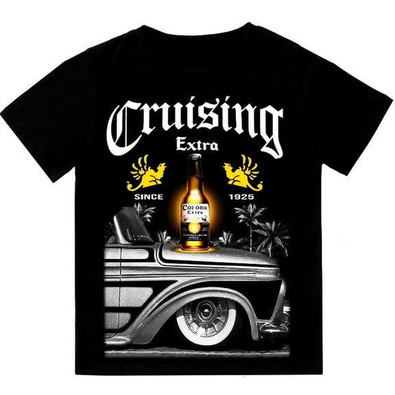 Cruising Extra Low Rider Classic T-Shirt Print On Shaka Wear Heavyweight Tee