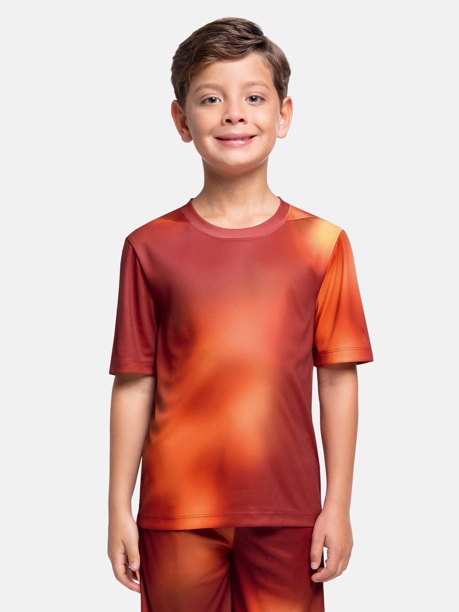 Athletic Works Boy's Short Sleeve Core Active T-Shirt 2-Pack, Sizes 4-18 & Husky