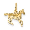 thumbnail image 2 of Auriga Fine Jewelry 10K Yellow Gold Polished Horse Charm for Women (L-13 mm, W-13 mm), 2 of 6