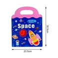 thumbnail image 2 of Libro de Multicolores Juguetes Educativos Libro de Actividades de Juguete de Cognición para Niños Niñas viaje en el espacio, 2 of 8