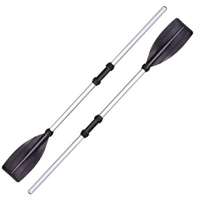 Deeceymbur 2pc Foldable Aluminum Alloy Paddle for Inflatable Fishing Kayak Boats Thickened Hand Cranked Easy Storage