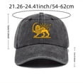 thumbnail image 4 of Lispipm Women Men Summer Baseball Cap with Lions Sun Printing Washed Cotton Plain Caps Unisex Casual Outdoot Sports Hats Brown, 4 of 4