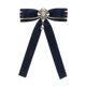 thumbnail image 1 of Broche de lazo de cinta, corbata con lazo preanudado, corbata de moda para mujer, corbata con lazo Azul oscuro, 1 of 9