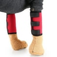 thumbnail image 4 of Bienvenido A pair of dog legs wrapped front legs compression support with metal strip and safety reflector tapeHJ14 foot guard red ReflectiveS, 4 of 5