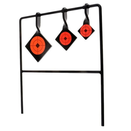 Carbon Steel Shooting Target Self Resetting Plinking Target Target Description: Self resetting target set. Made of 5mm thickness carbon steel  sturdy and reusable. Come with 3 different size shooting targets. This target system is designed to be inserted into the ground. Create an interactive shooting experience that makes plinking and target practice fun. Specification: Material: Carbon Steel Size: approx.29.5x33.5cm / 11.6x13.2inch Target Diameter: 10.5cm  7.5cm  5cm Target Thickness：5mm Package Includes: 1 Set Shooting Target