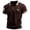 Brown, variant on Mens Tshirt Men's Casual Shirt Stars and Stripes Usa 250Th Anniversary Patriotic Graphic Print Short Sleeve Turn Down Collar Breathable for Daily Wear Army Green XL
