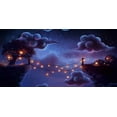 thumbnail image 1 of Lantern Bridge of My Dreams - CANVAS OR PRINT WALL ART, 1 of 1