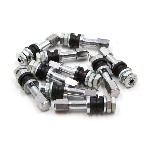 Unique Bargains 10pcs Aluminum Alloy Motorcycle Car Tubeless Wheel Tire Valve Stem Rim