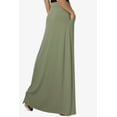thumbnail image 4 of TheMogan Women's PLUS Drawstring Waist Pocket Drapey Jersey A-Line Long Maxi Skirt, 4 of 7