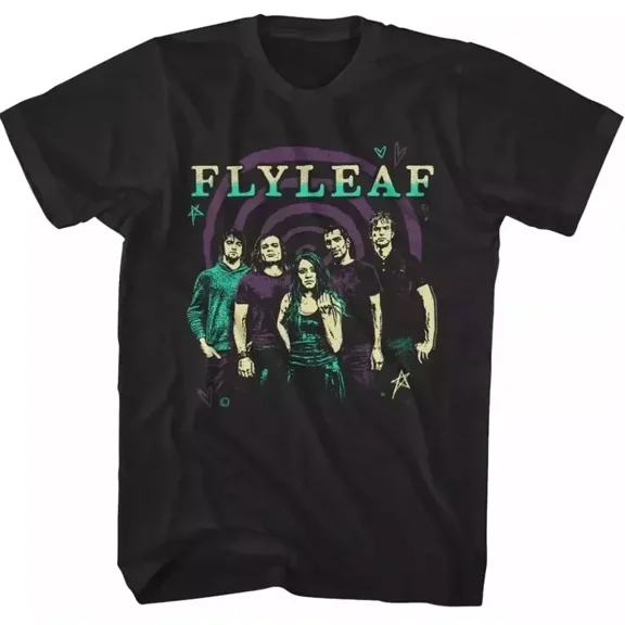 VINTAGE Flyleaf Flame Band Member T-shirt, size S-5XL