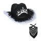 thumbnail image 2 of Sombrero de vaquero occidental Macarena con lentejuelas negro, 2 of 8
