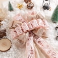 thumbnail image 4 of Decoración para árbol de Navidad CANGBI, 40 x 33 cm, malla satinada en oro rosa, 4 of 7